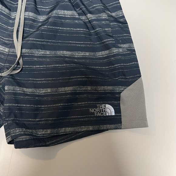 The North Face Navy Striped Shorts - Picture 2 of 6
